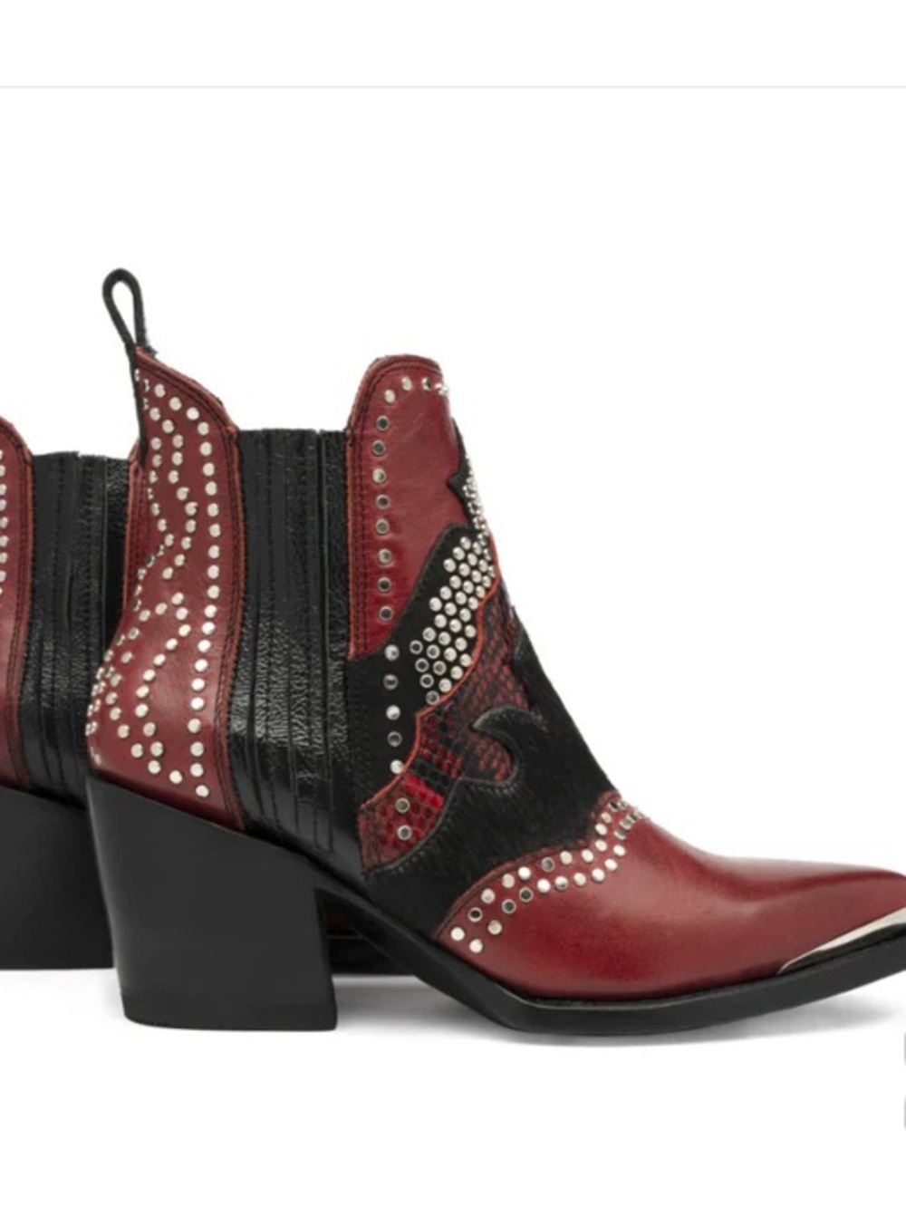 Mezcalero Chiara Red Kiss Studded Western Boots - Sz. 9.5 - New in Box - Picture 3 of 16
